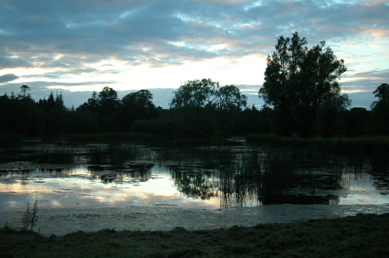 Birr Castle Demesne lake sunset