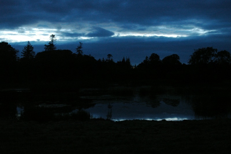 Birr Castle Demesne, lake, sunset